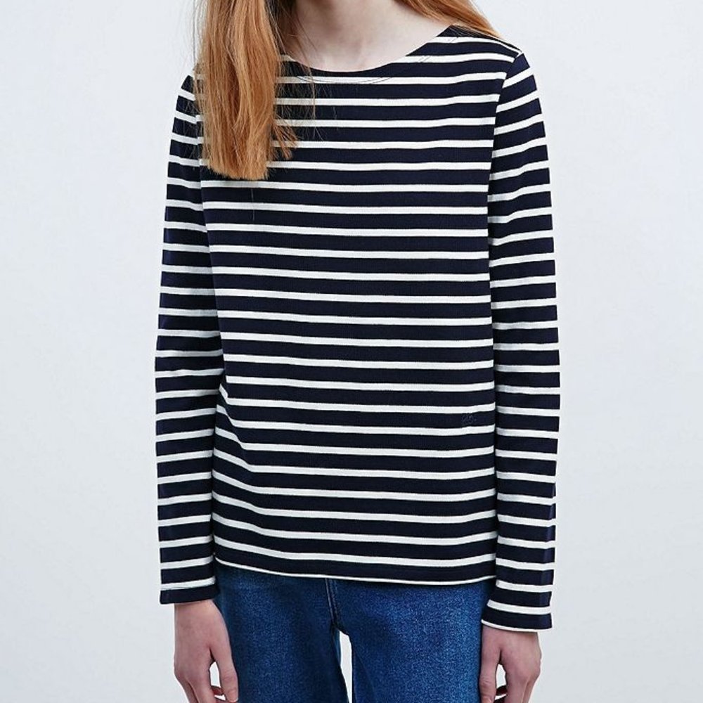 Petit Bateau Breton Stripe Navy Sailor Shirt